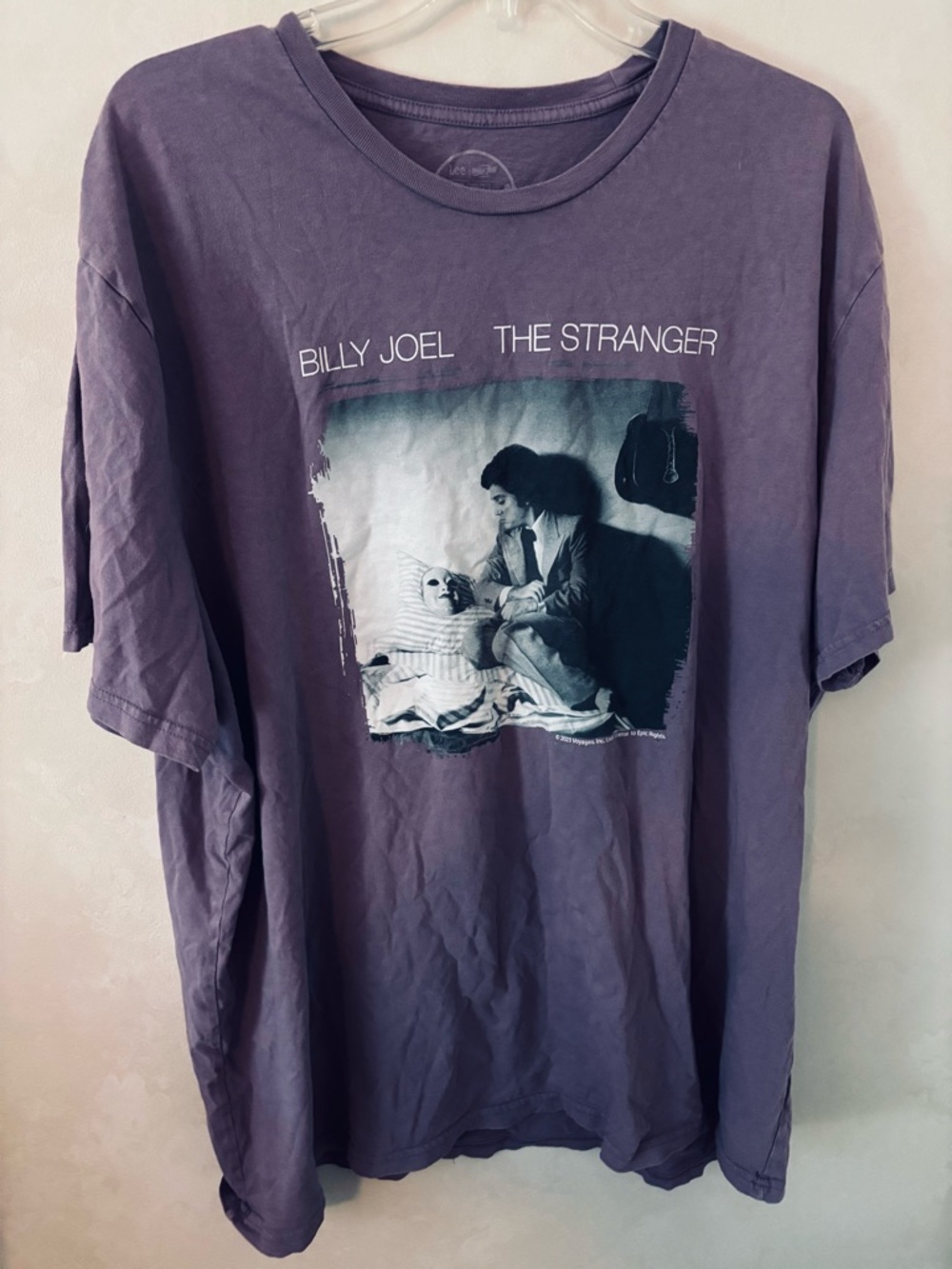 Billy Joel The Stranger Album Pale Purple Graphic Tee